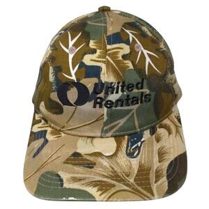 United Rentals Strapback Baseball Cap Multicolor OS Adjustable Camo Collegiate